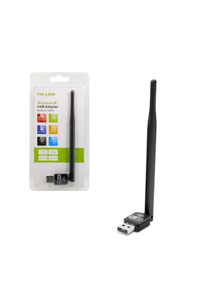 Siyah Pıx-Lınk LV-UW10 150 Mbps Kablosuz Ağ Adaptörü
