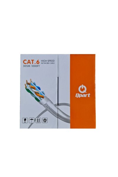 Qpart Cat6 Upt Hıgh Speed Network Cable 305m Network Kablosu
