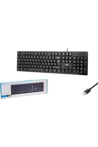 Trio TRK100 Standart Kablolu Q Türkçe Klavye