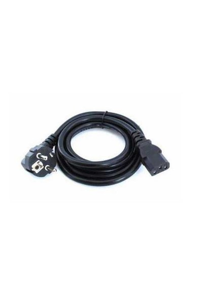 Siyah 1.8m Bilgisayar Güç Kablosu Power 3x0.75mm
