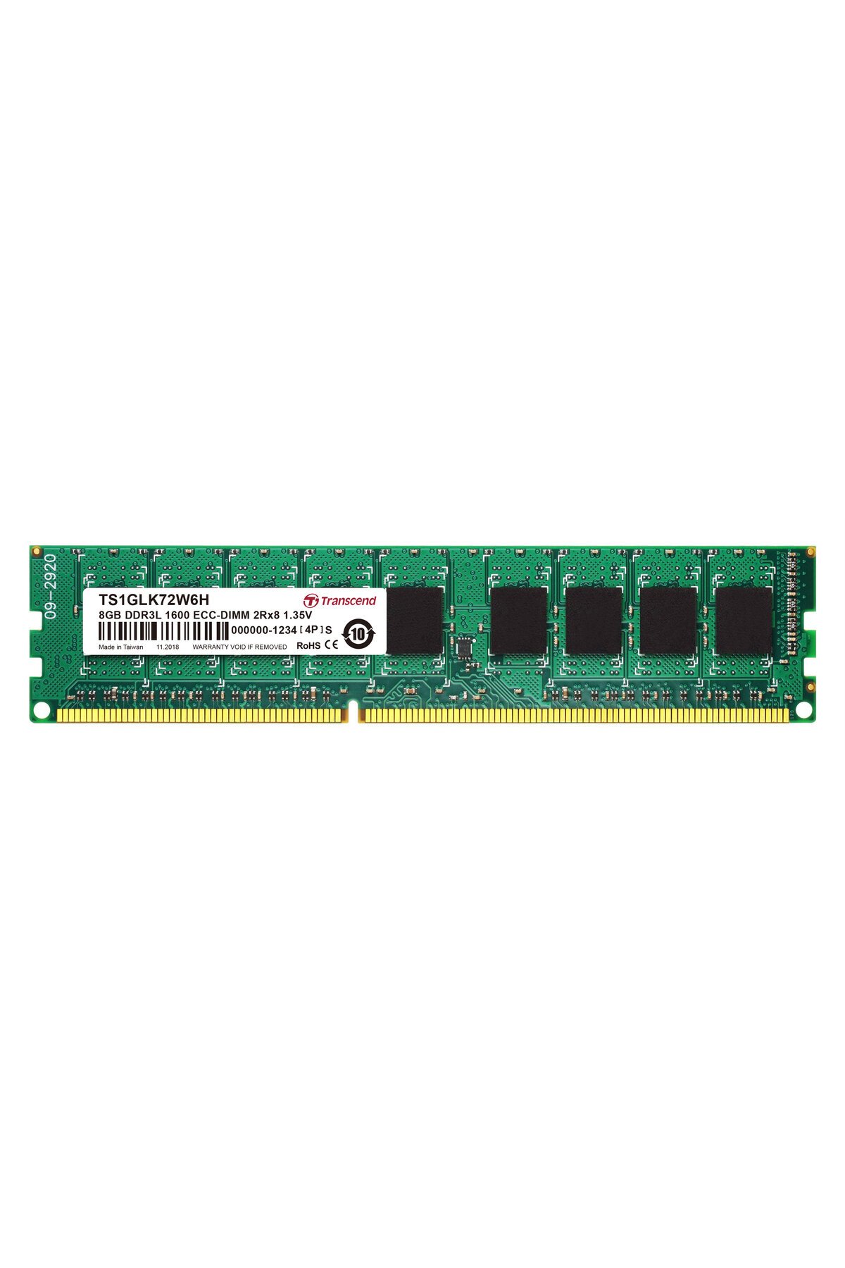 transcend Transcend TS1GLK72W6H 8gb 1600MHZ DDR3 Ram Bellek transcend Transcend TS1GLK72W6H 8gb 1600MHZ DDR3 Ram Bellek